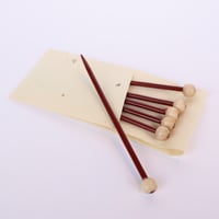 漆器「作家　大藏信一」　ピック　丸頭 朱　(6本)