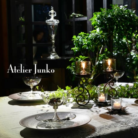 「Atelier Junko」 キャンドルホルダー　ロートアイアンシングル