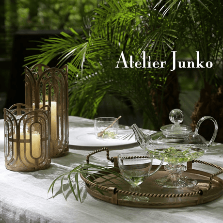 「Atelier Junko」 キャンドルホルダー　オーバルリンク