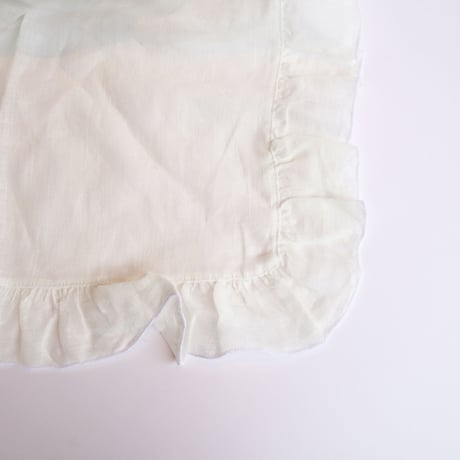 BORGO DELLE TOVAGLIE　リネンフリルナプキン　ivory