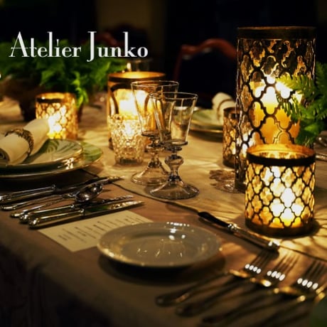 「Atelier Junko」 キャンドルホルダー　アラベスク　S