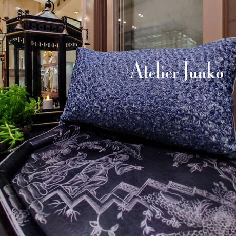 「Atelier Junko」 トレー メタル レクタングラ シノワズリー ブラック