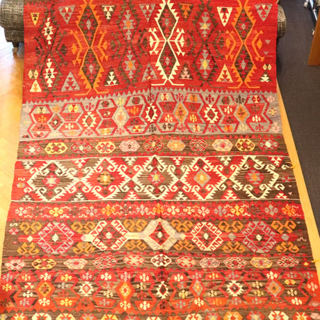 キリム　ラグ大　 157cm×322cm　(NO.56)