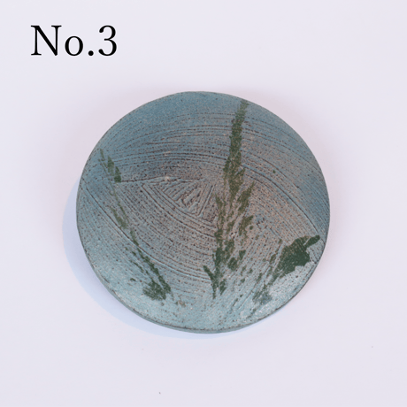 漆器「大蔵信一」　漆アクセサリー　漆ブローチ　円形