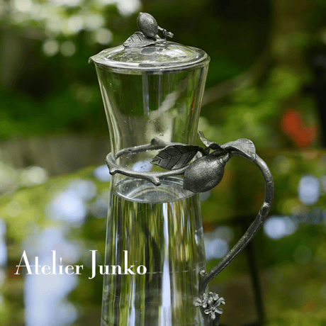 「Atelier Junko」 グラスピッチャー　ロング　レモン（フタ付き）