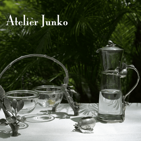 「Atelier Junko」 グラスピッチャー　ロング　レモン（フタ付き）
