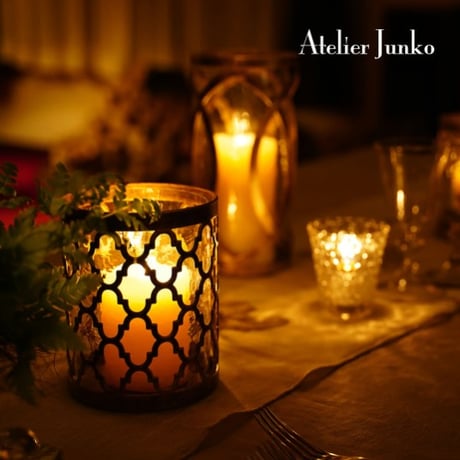 「Atelier Junko」 キャンドルホルダー　アラベスク　S