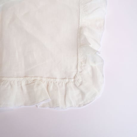 BORGO DELLE TOVAGLIE　リネンフリルナプキン　ivory