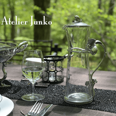 「Atelier Junko」 グラスピッチャー　ロング　レモン（フタ付き）
