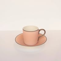 「Atelier Junko」 クラックドピンク　デミタスコーヒーカップ＆ソーサー