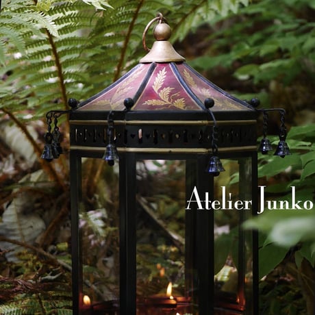 「Atelier Junko」ランタン　オクタゴン　レッド
