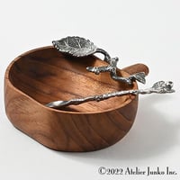 「Atelier Junko」ソルトボウル&スプーン　ウッドアップル