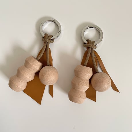 Key ring A  ブラウン