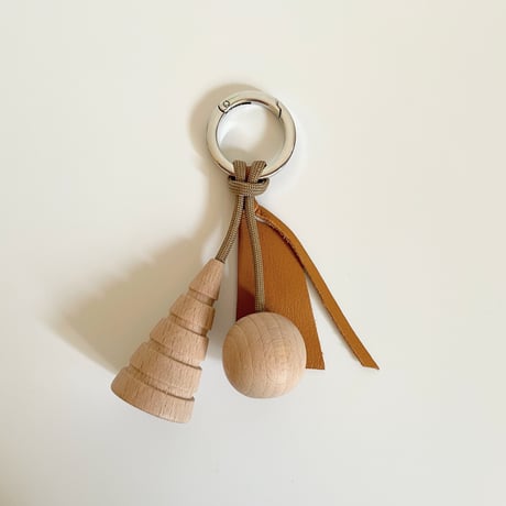 Key ring 04  ベージュ