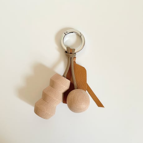 Key ring 06  ベージュ