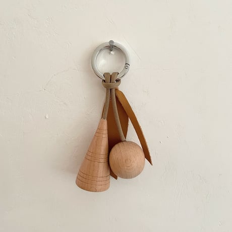 Key ring D  ブラウン