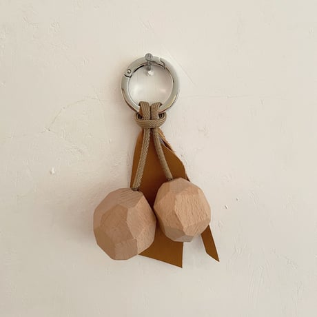 Key ring F ブラウン