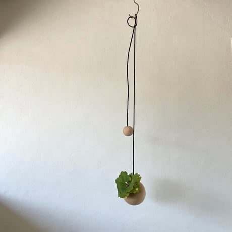 Hanging vase 01  ブラックロープ