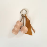 Key ring 15  ブラウン