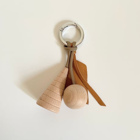 Key ring 02  ベージュ