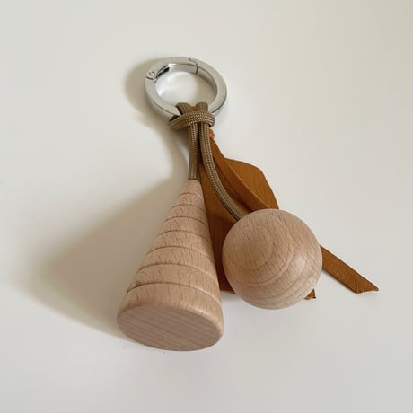 Key ring 02  ベージュ