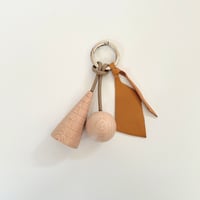 Key ring 16  ブラウン