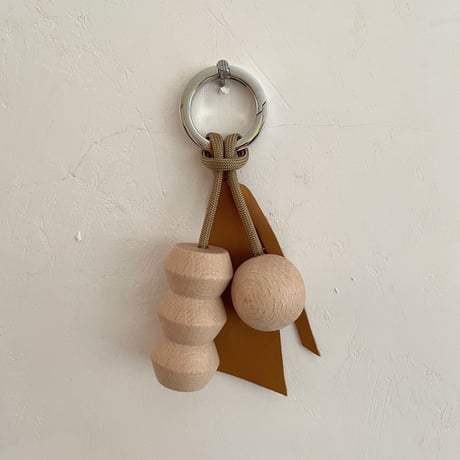Key ring A  ブラウン