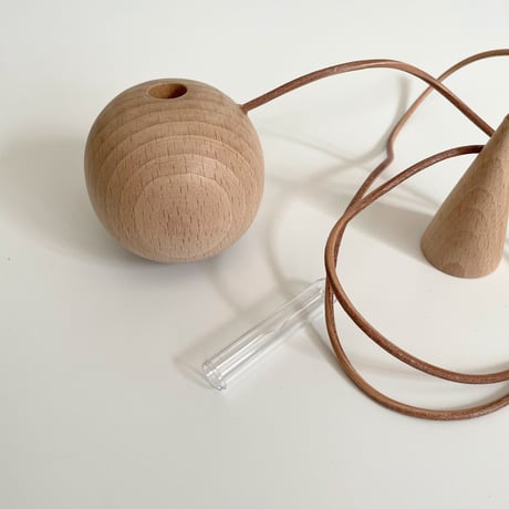 Hanging vase 04  ベージュロープ