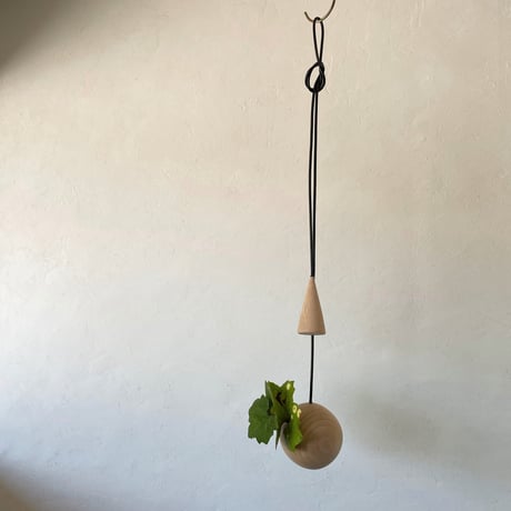 Hanging vase 02  ブラックロープ