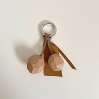 Key ring F ブラウン