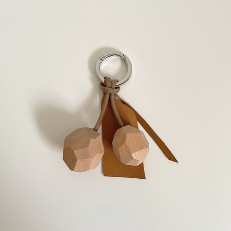 Key ring F ブラウン