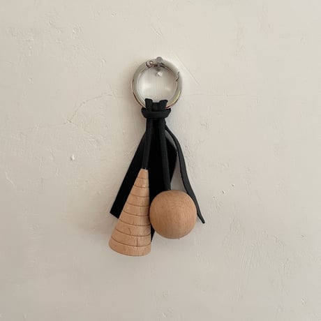 Key ring C  ブラック