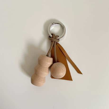 Key ring A  ブラウン