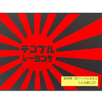 TEMPLE JAPAN　日昇カタカナカッテングステッカー 《ハーフサイズ》