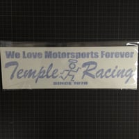 TEMPLE切り抜きステッカー   We Love Motersports Forever