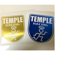TEMPLE 標識オマージュ切り抜きステッカー