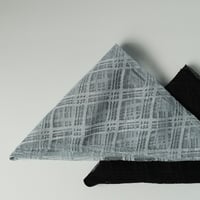check lace head scarf
