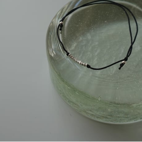 silver line code bracelet