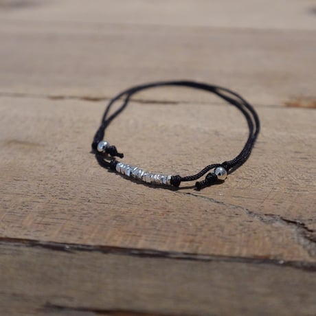 silver line code bracelet