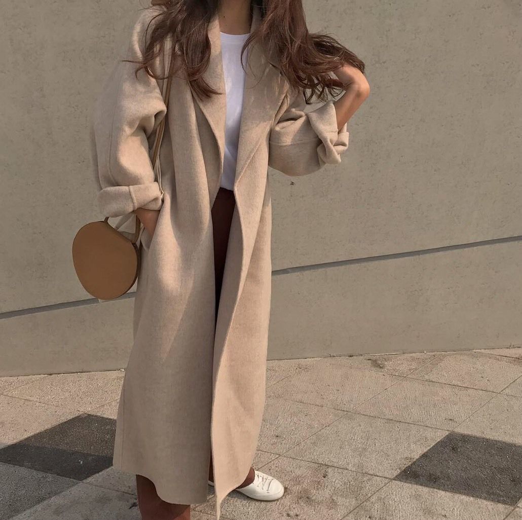 original handmade coat (oatmealbeige) | F.DOM