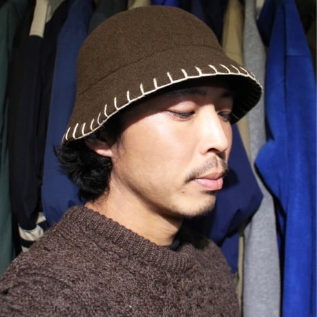 Wool Felt & Velvet Bell Hat