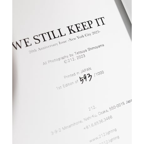 212.MAG "WE STILL KEEP IT"