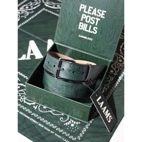 LAAMS Woodgrain Leather Belt