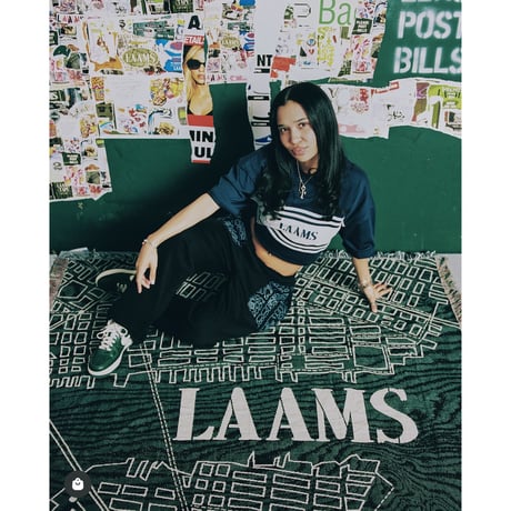 LAAMS Woodgrain Map Woven Blanket