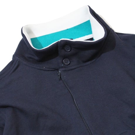 1/4 Zip Stand Collar Sweat Shirt 〈Dead Stock〉