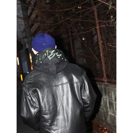 Stockroom OG Wear "PP¥ Font Green Embroidered Zip Hoodie"