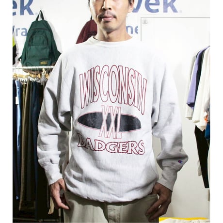 Champion Reverse Weave Wisconsin Badgers Crew Sweat
