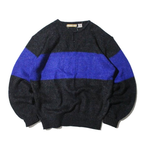 Adam Sloane Mohair Henry Neck Sweater