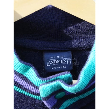Lands' End Snap Mock Sweat <Made in USA>