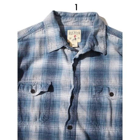 Ombre Plaid Shirts <Red Head / St. John's Bay / Metropolitan>